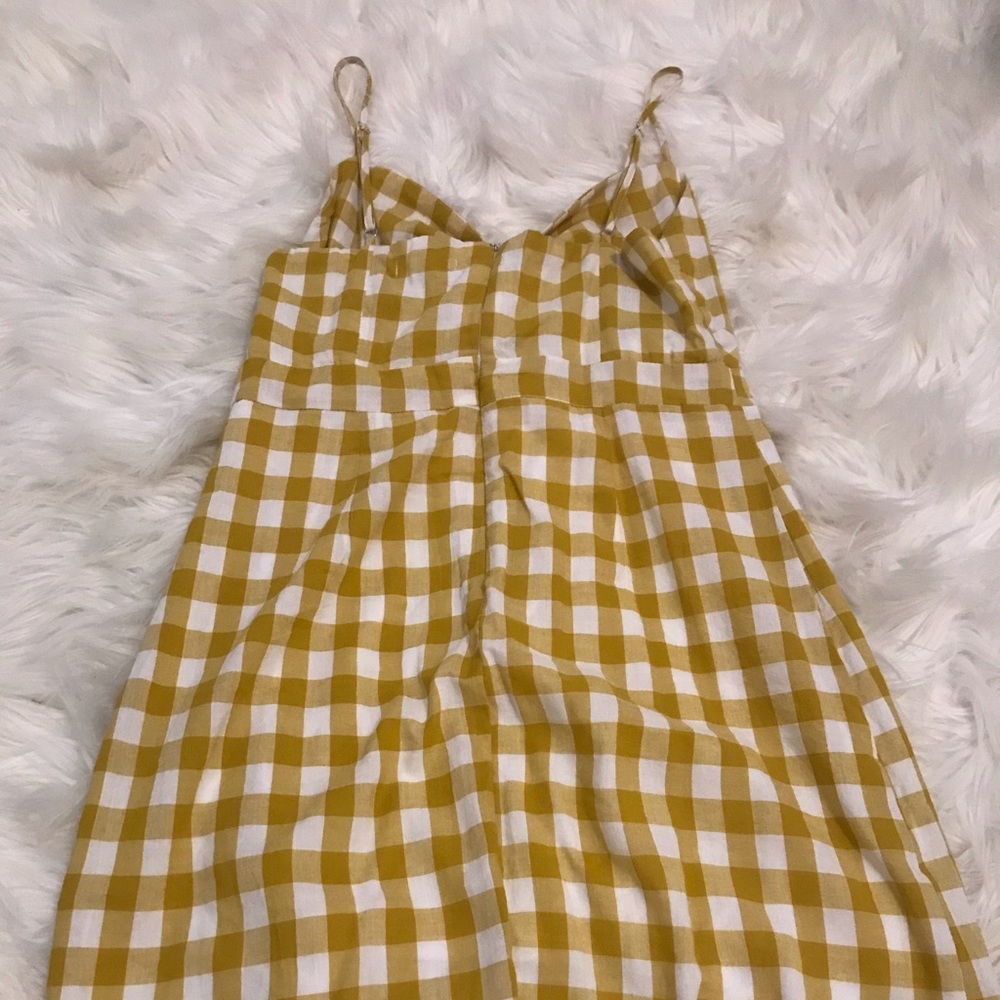 gingham mustard dress | f21 - Picture 3 of 4